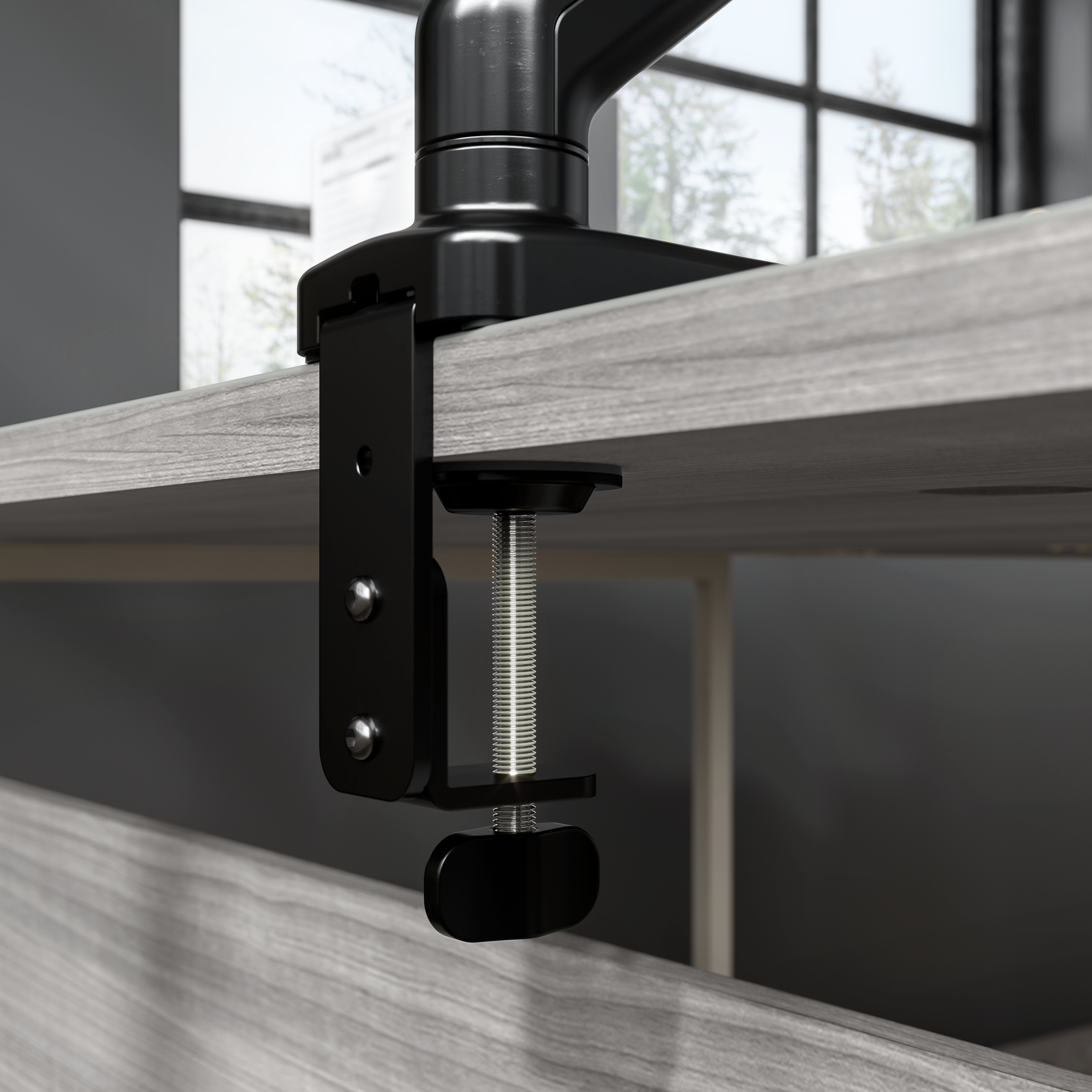 Shop Bush Business Furniture Adjustable Monitor Arm with USB Port 09 AC99890-03 #color_black paint