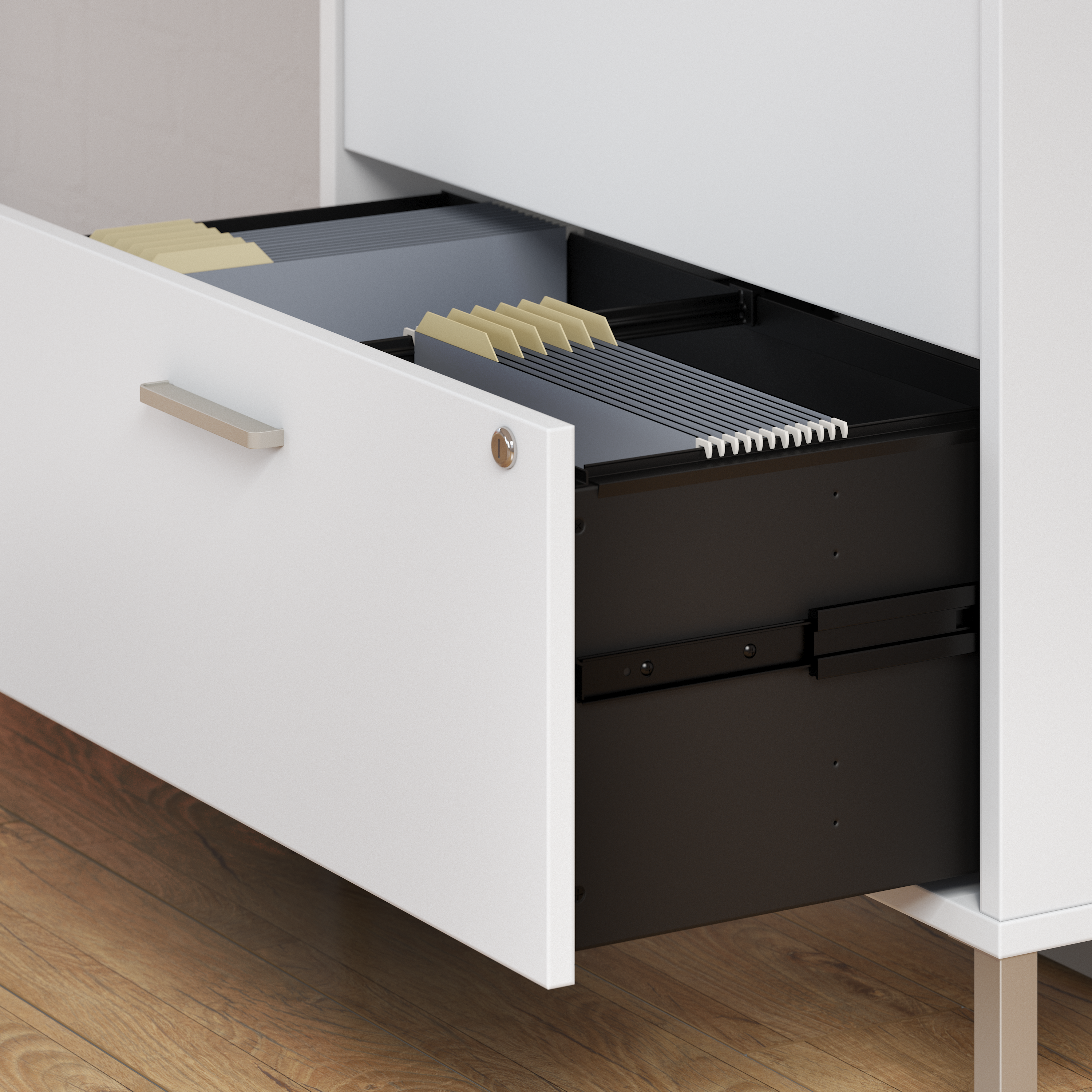 Shop Bush Business Furniture Method 2 Drawer Lateral File Cabinet - Assembled 07 KI70204SU #color_white