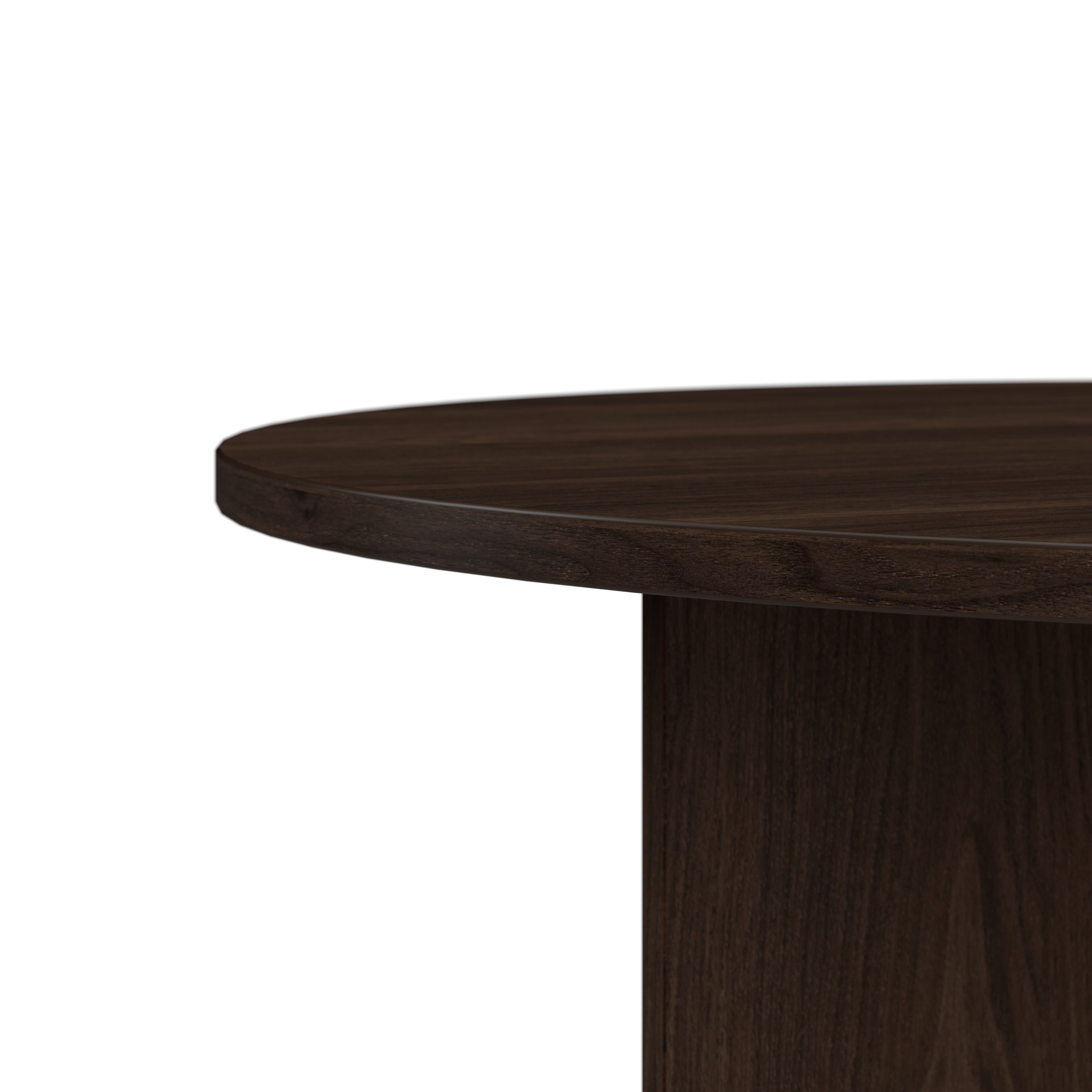 Shop Bush Business Furniture 42W Round Conference Table with Wood Base 07 99TB42RBW #color_black walnut