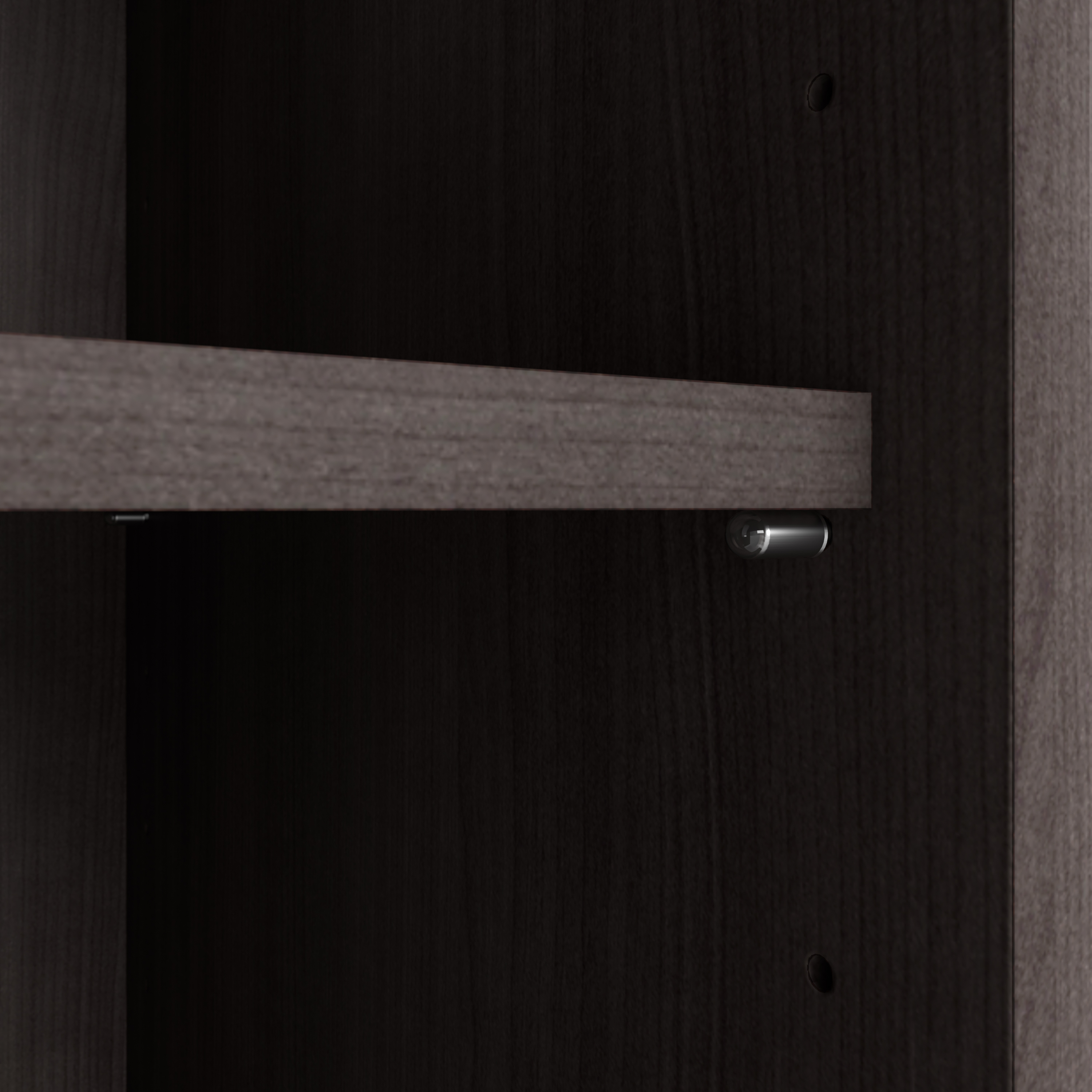 Shop Bush Business Furniture Hybrid Tall 5 Shelf Bookcase with Doors 09 HYB024SG #color_storm gray