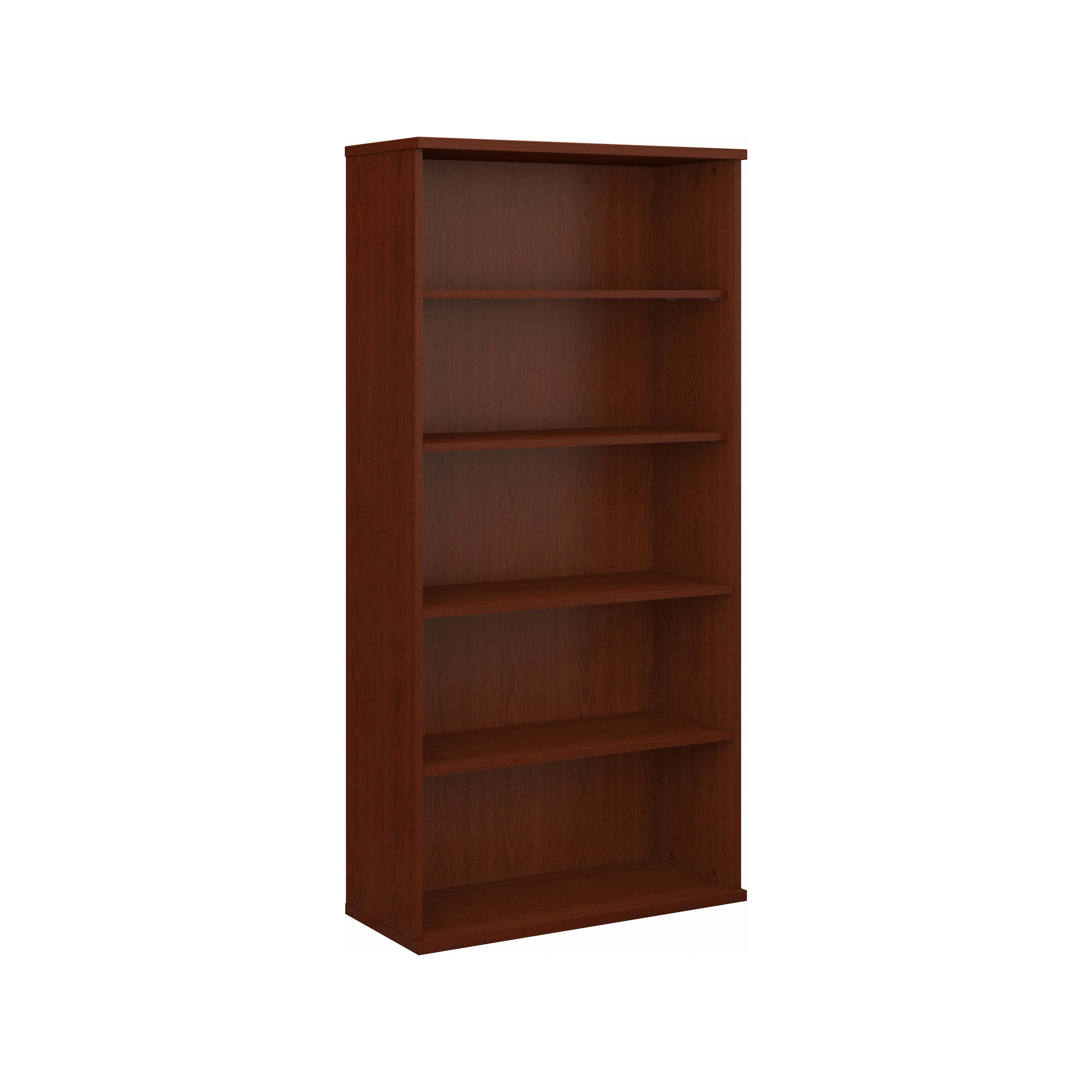 Shop Bush Business Furniture Series C 36W 5 Shelf Bookcase 02 WC36714 #color_mahogany