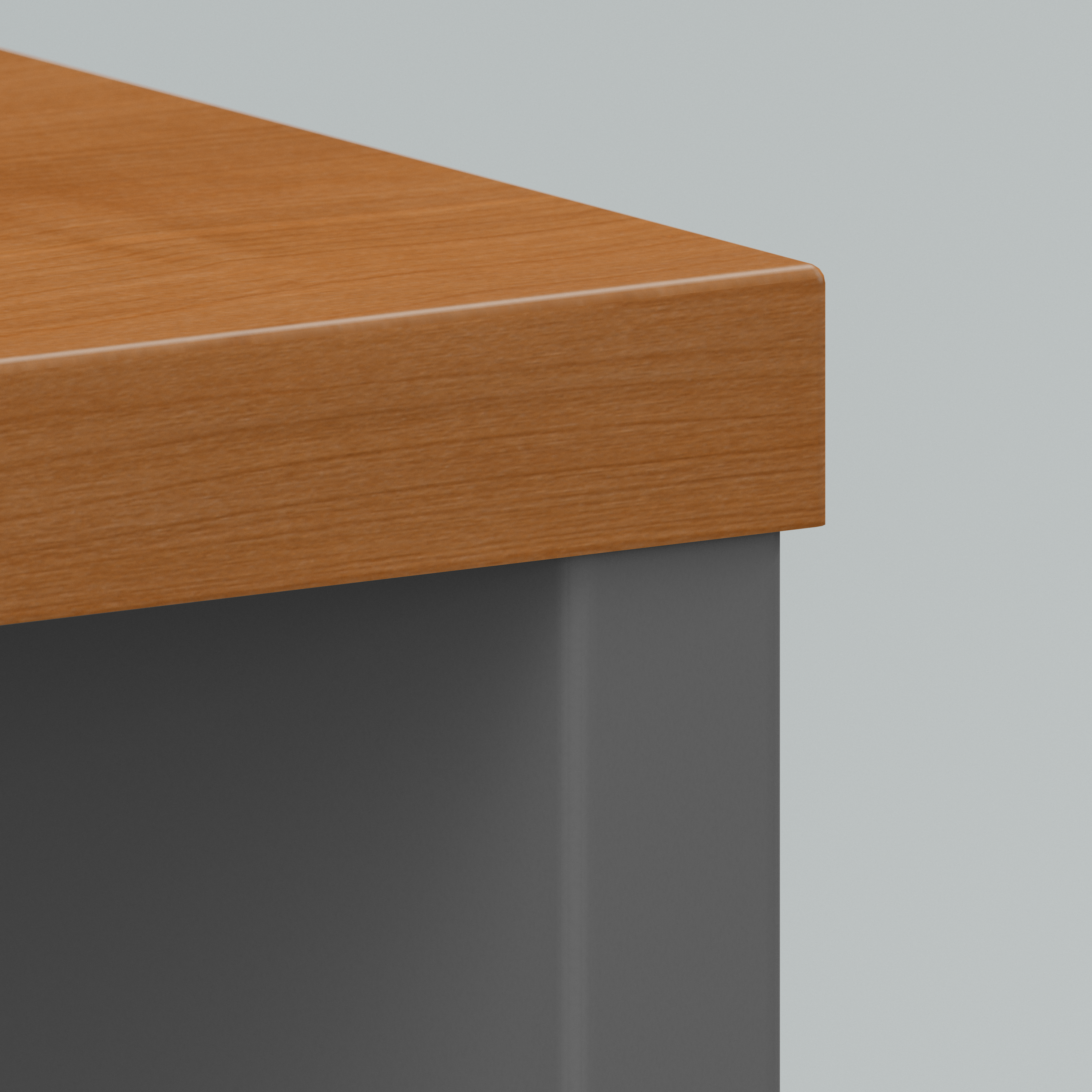 Shop Bush Business Furniture Series C 72W x 30D Office Desk 08 WC72436 #color_natural cherry/graphite gray