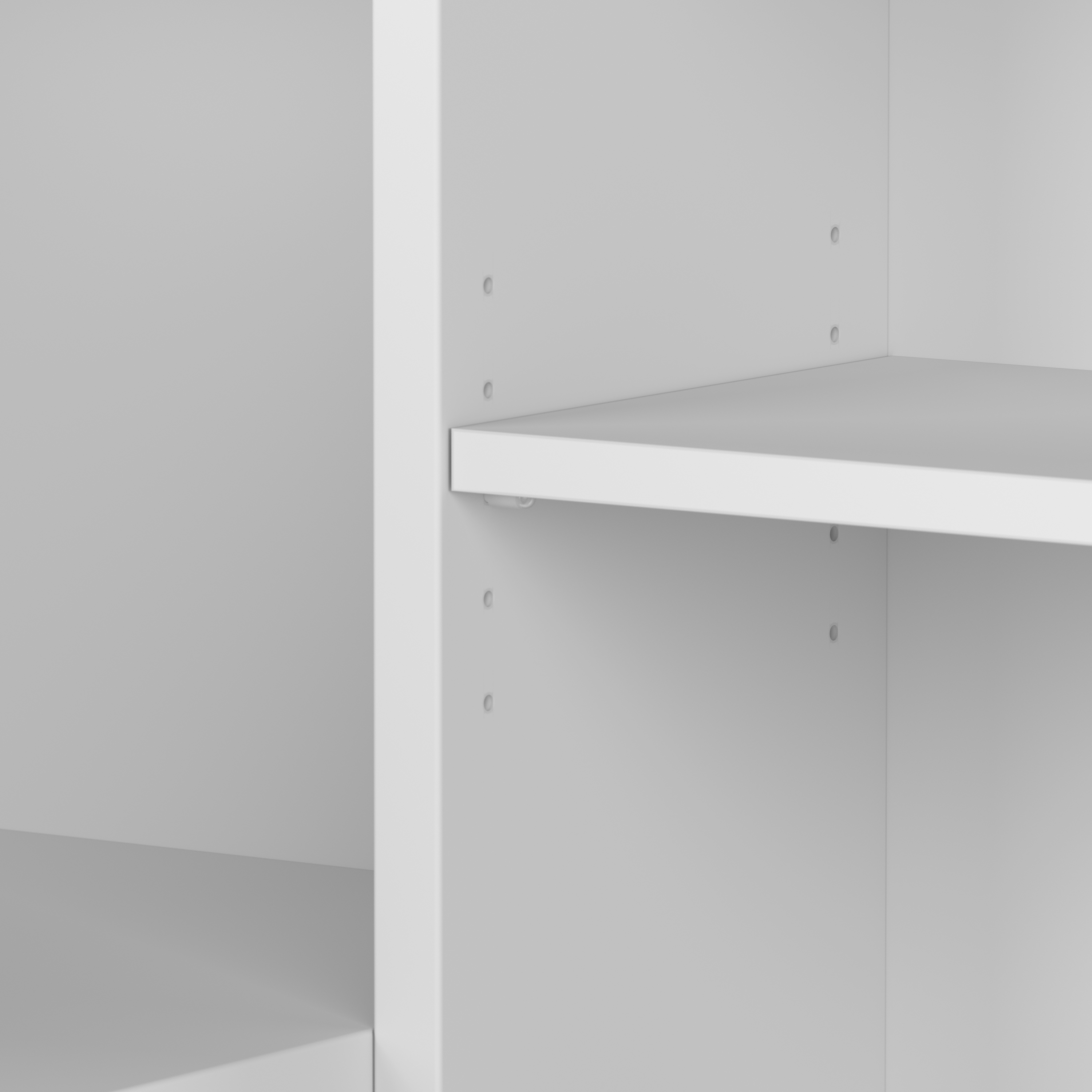 Shop Bush Business Furniture Studio C 72W Corner Bar Cabinet with Shelves 09 SCD572WHK-Z2 #color_white