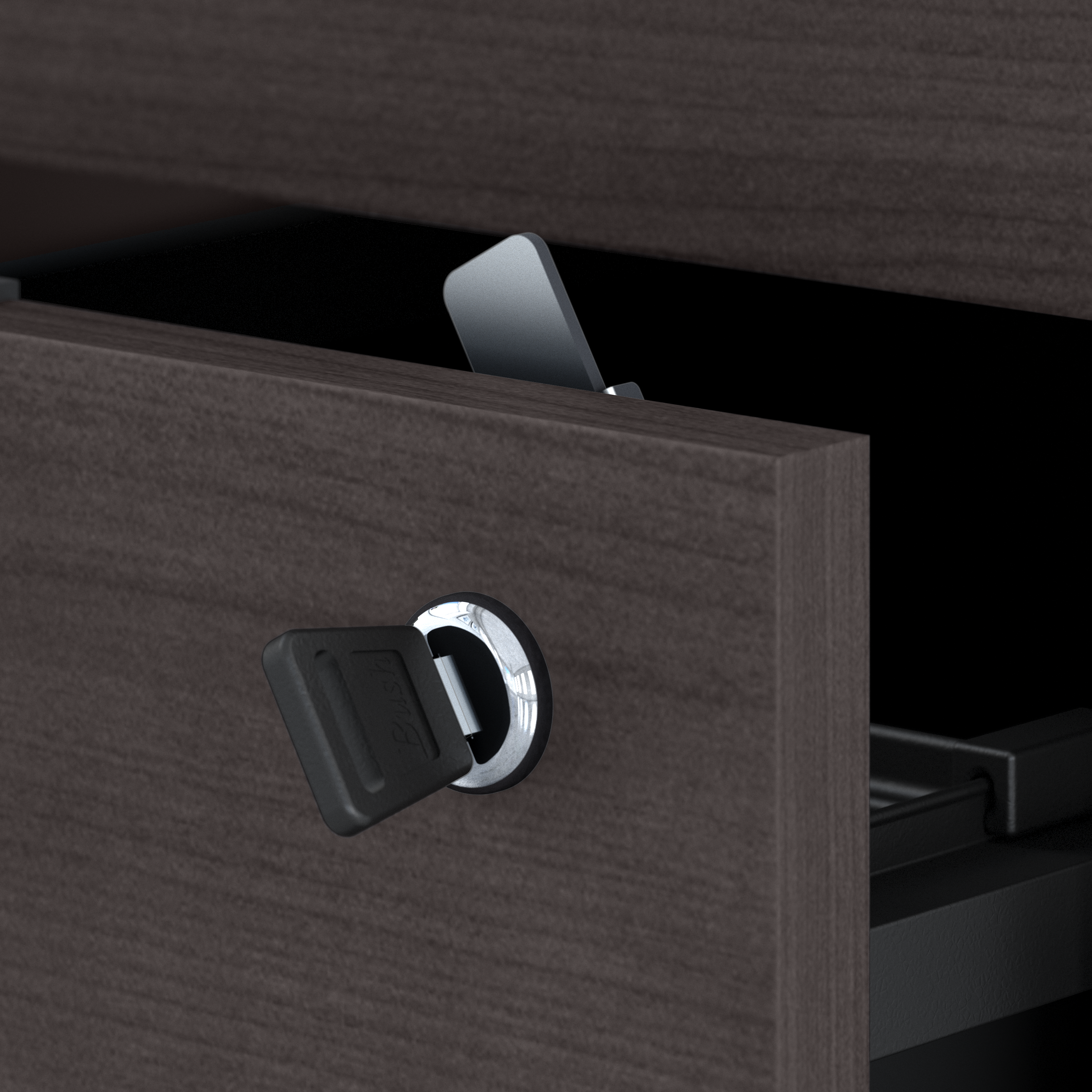 Shop Bush Business Furniture Jamestown 2 Drawer Lateral File Cabinet - Assembled 08 JTF130SGSU #color_storm gray