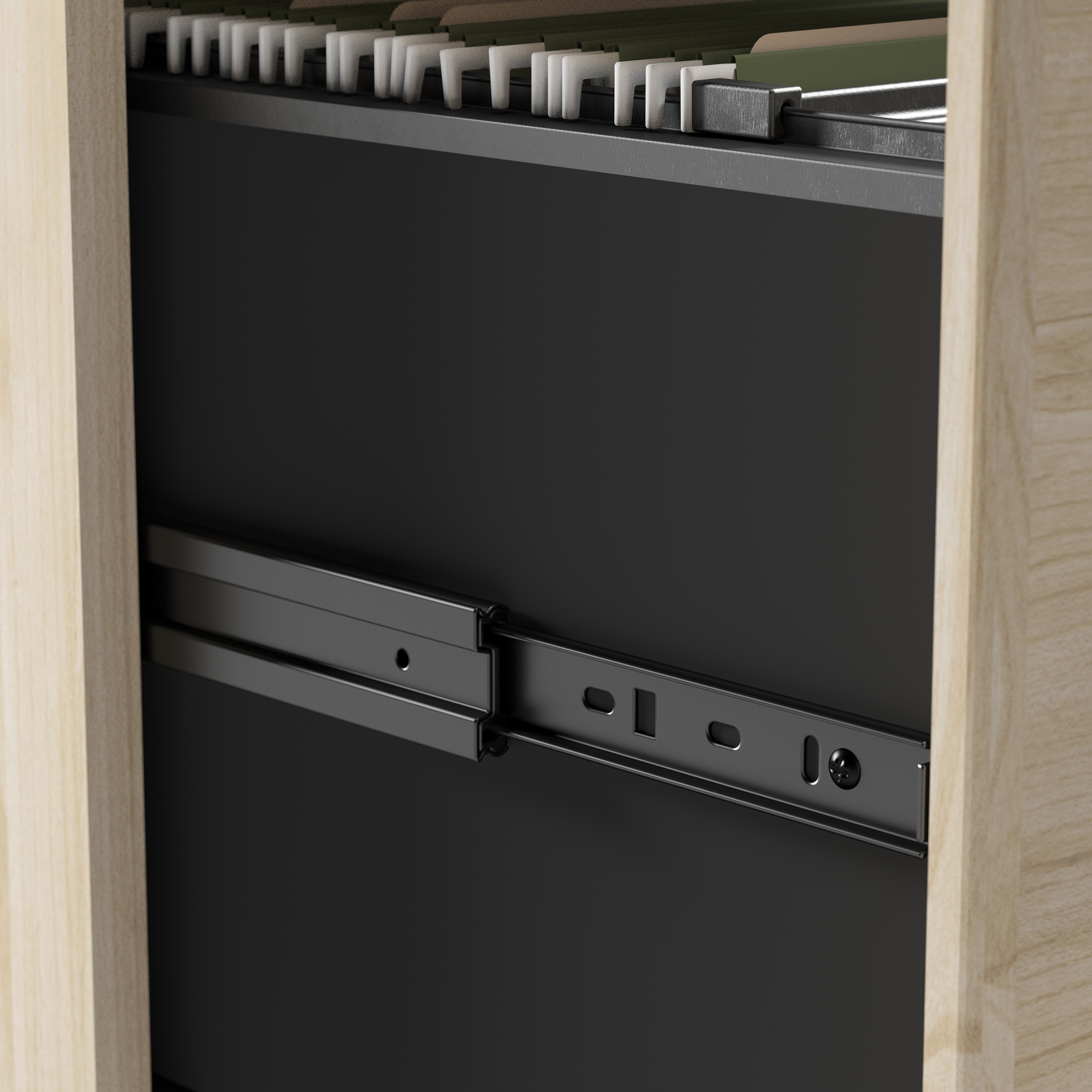 Shop Bush Business Furniture Studio C 3 Drawer Mobile File Cabinet 08 SCF216NESU #color_natural elm