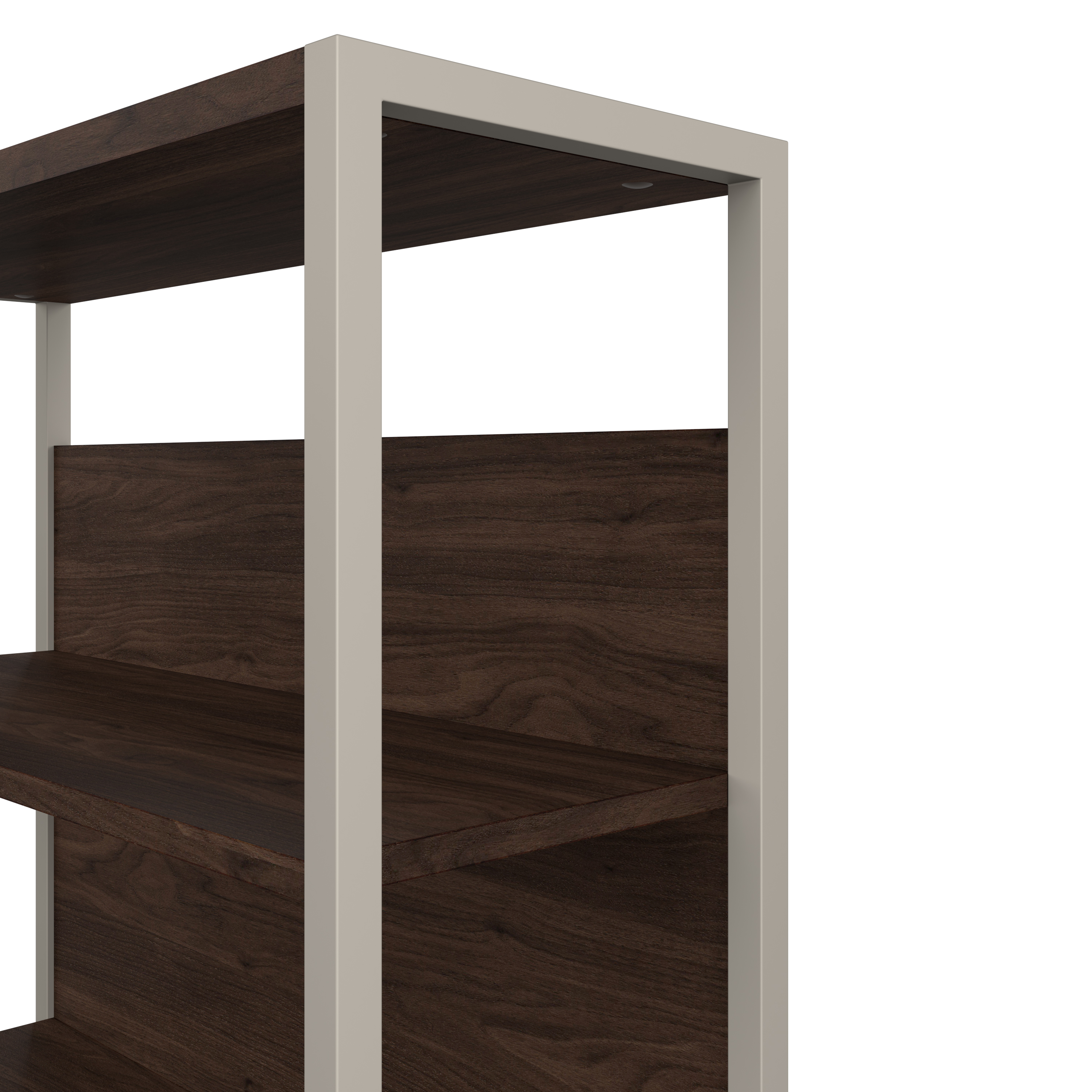 Shop Bush Business Furniture Hybrid 36W Bookcase Hutch 08 HYH236BW #color_black walnut