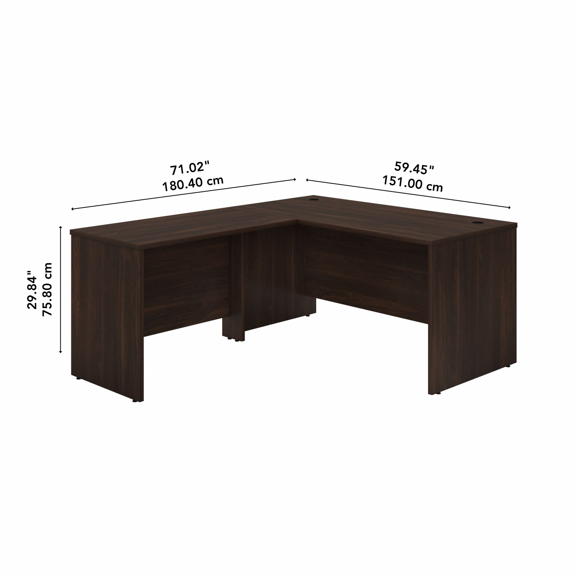 Bush Business Furniture Studio C 60W x 30D L Shaped Desk