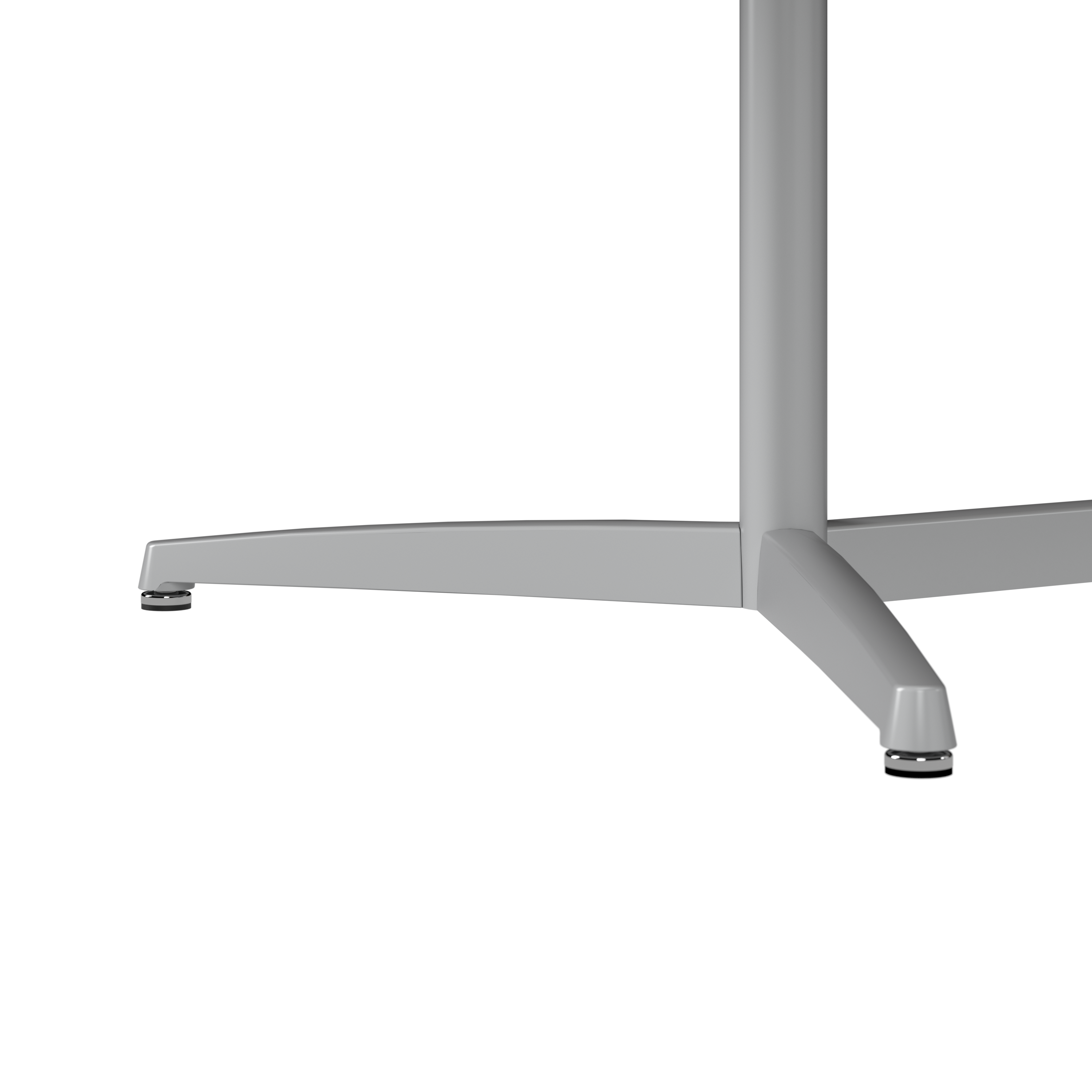 Shop Bush Business Furniture 120W x 48D Boat Shaped Conference Table with Metal Base 09 99TBM120MHSVK #color_modern hickory