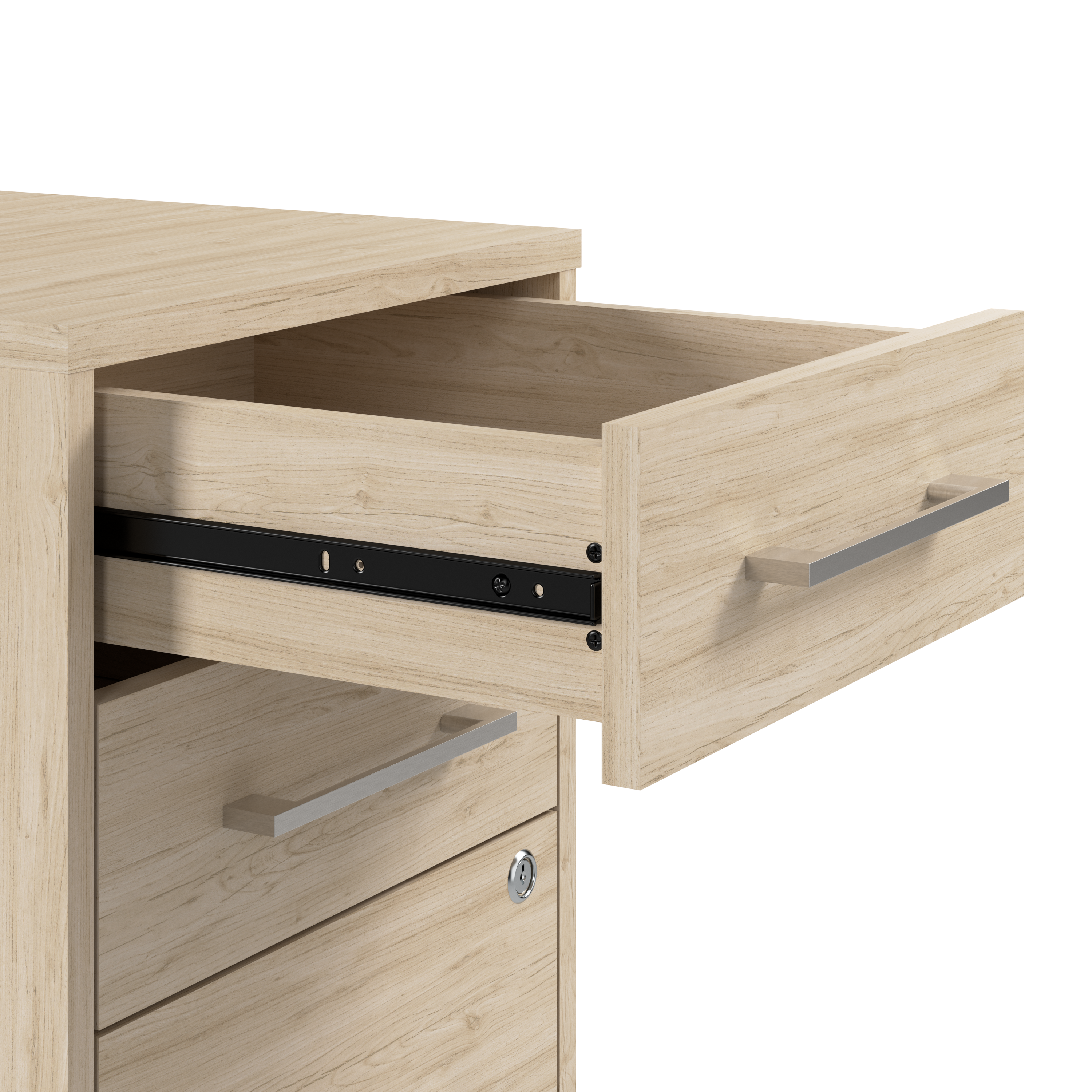 Shop Bush Business Furniture Hustle Office Storage Cabinet with Wheels 07 HUF140NE #color_natural elm