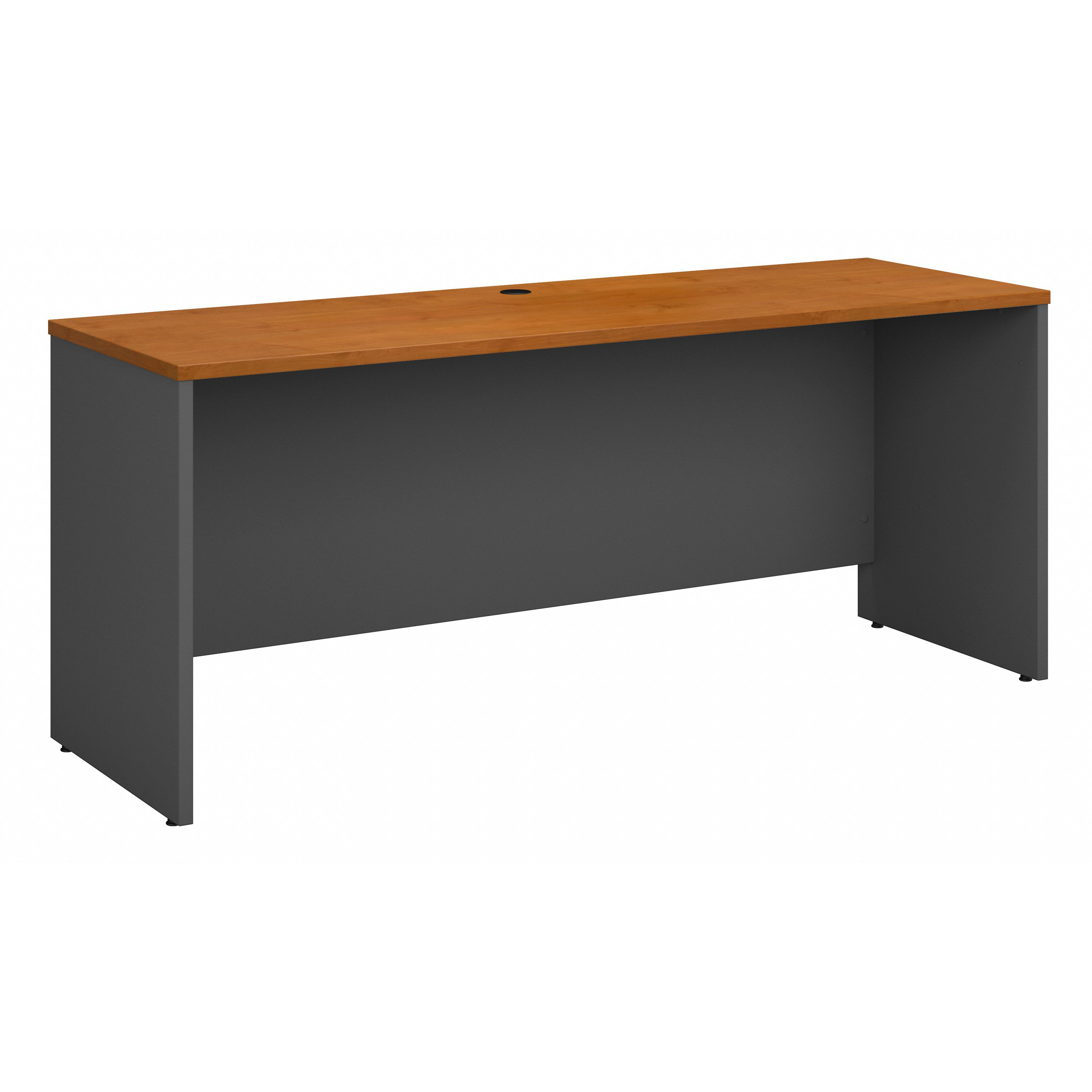 Shop Bush Business Furniture Series C 72W x 24D Credenza Desk 02 WC72426 #color_natural cherry/graphite gray