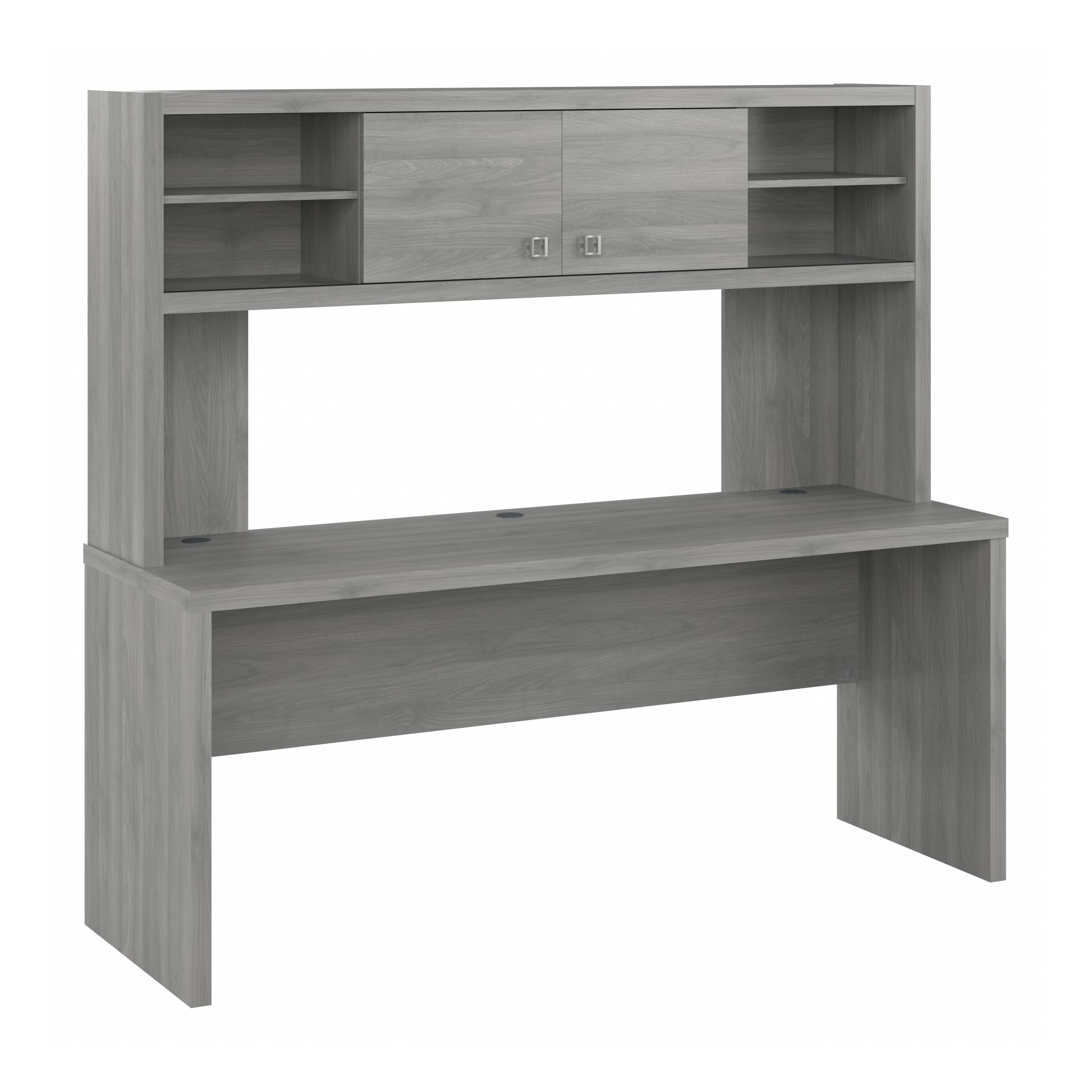Shop Bush Business Furniture Echo 72W Computer Desk with Hutch 02 ECH056MG #color_modern gray